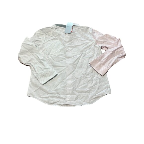 Cat & Jack Multicolored Striped Button Up Shirt Boys Youth Medium (8) Easter - Picture 5 of 6